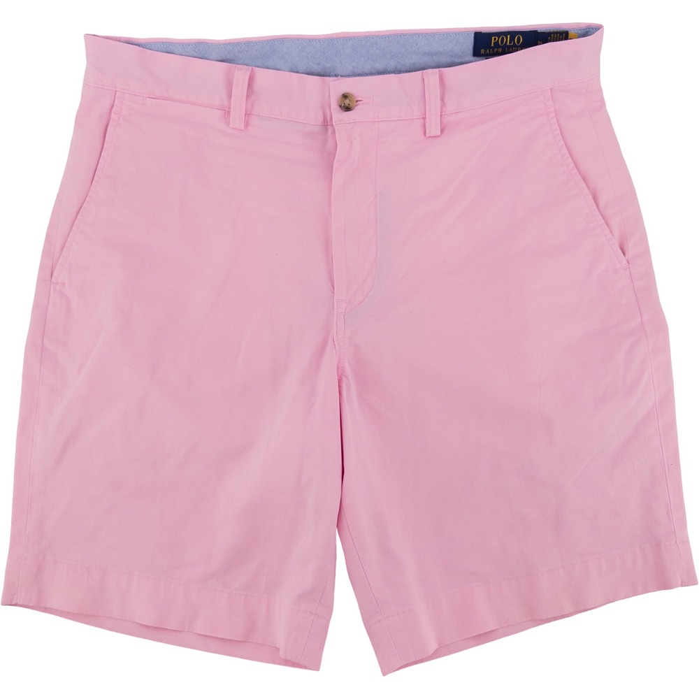 Polo Ralph Lauren Mens 34 Classic Fit 9" Twill Chino Shorts Pink Preppy
